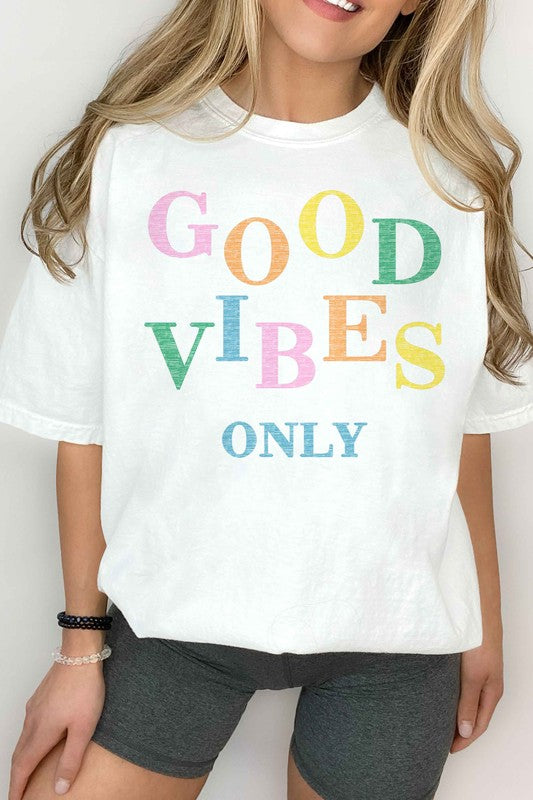GOOD VIBES ONLY GRAPHIC TEE