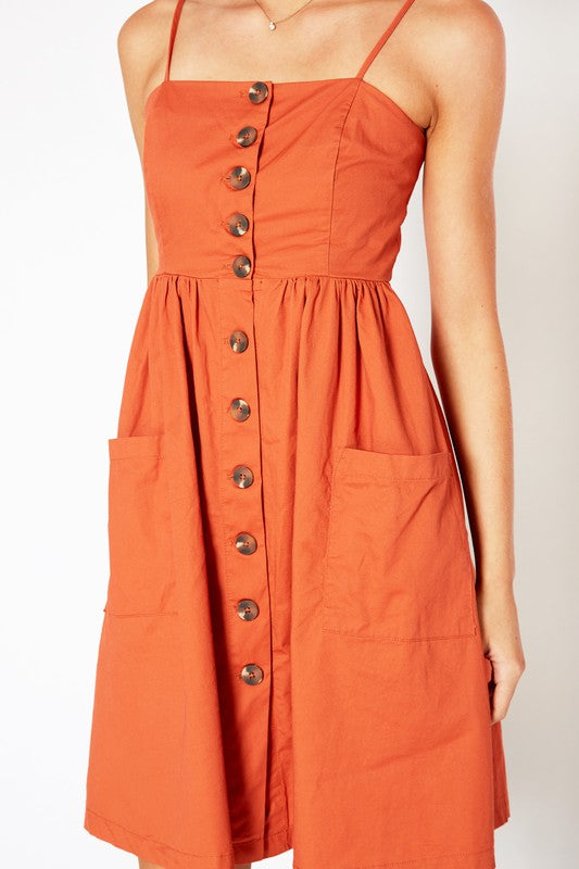BELLATRIX BOTTON DOWN MIDI DRESS