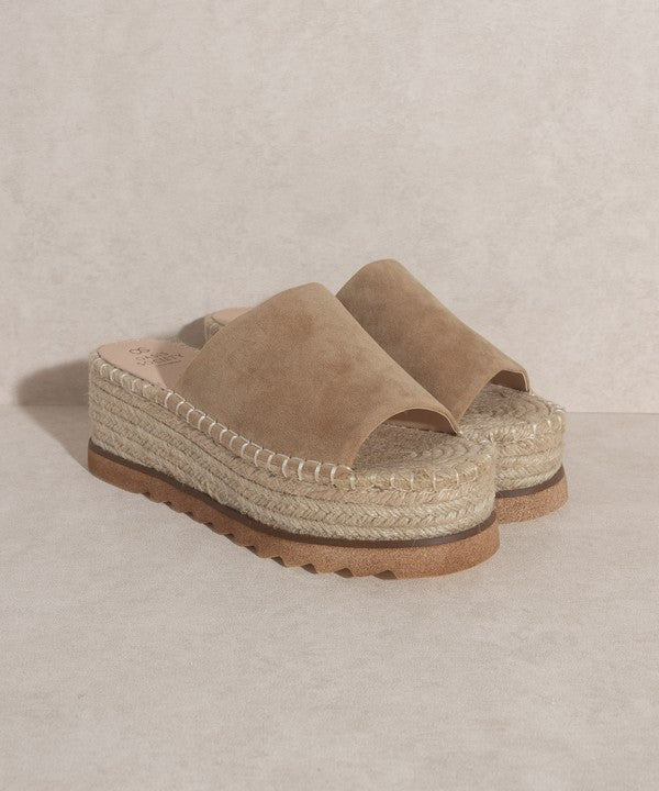OASIS SOCIETY Ivy Espadrille Platform Slide