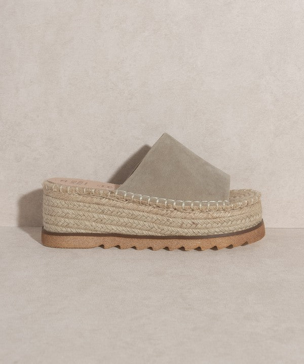 OASIS SOCIETY Ivy Espadrille Platform Slide