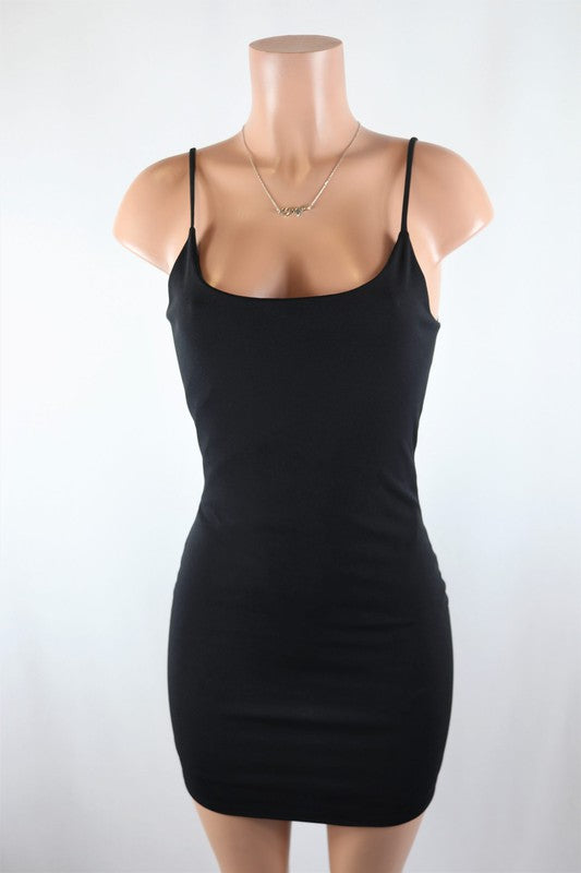 Backless fitted mini dress