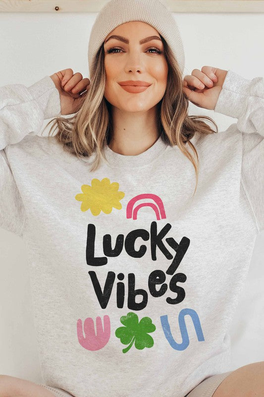 LUCKY VIBES SWEATSHIRT PLUS SIZE