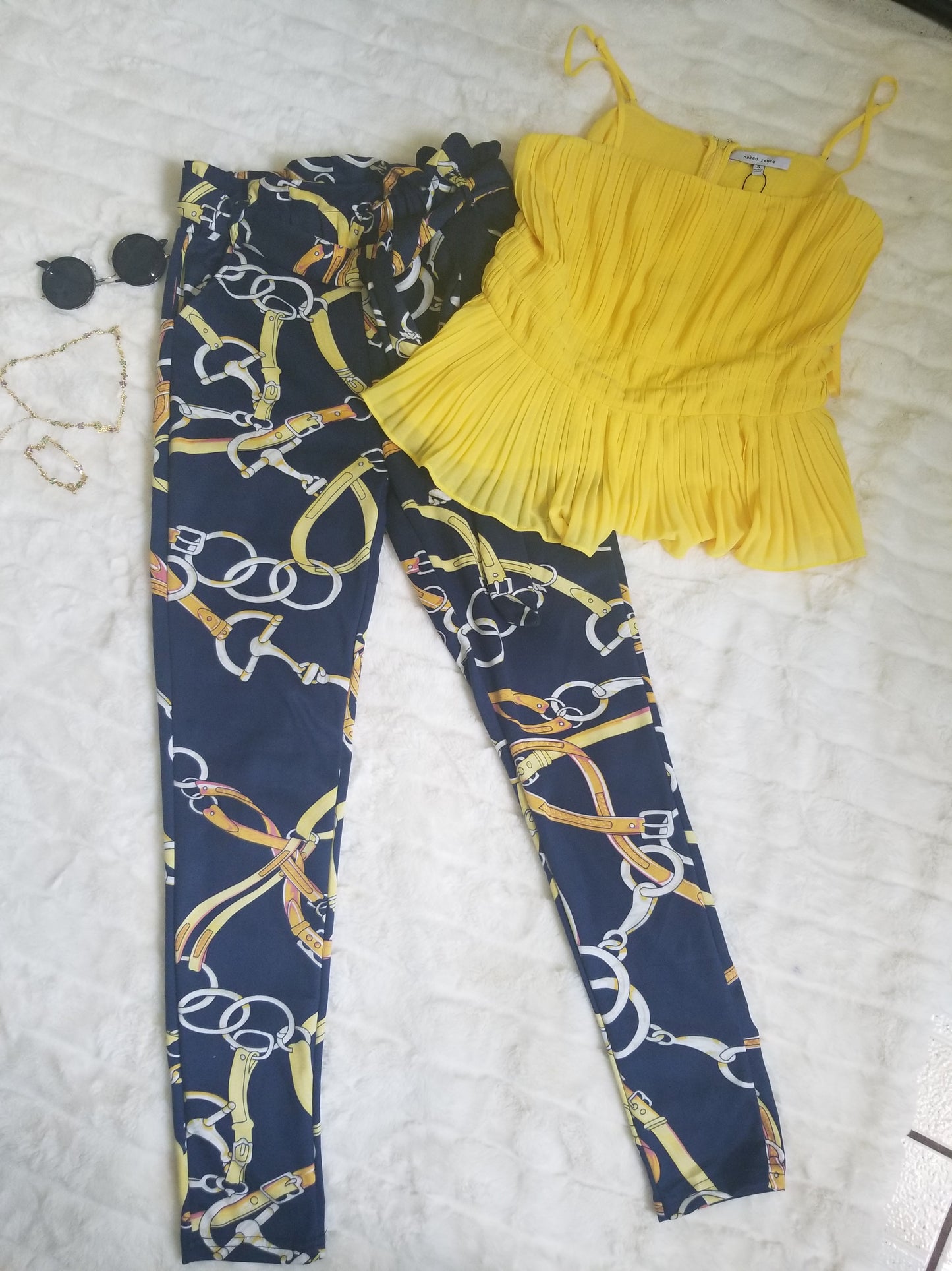 Pants with blouse