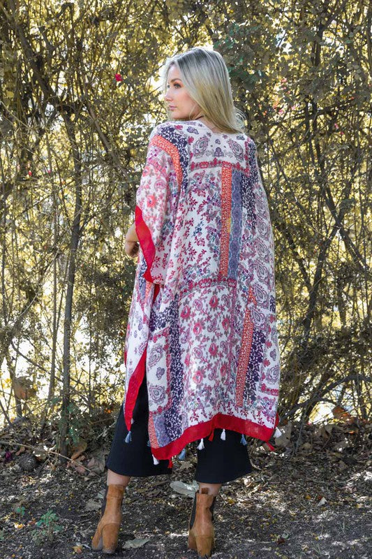 Paisley Floral Patchwork Kimono