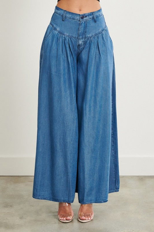 CHAMBRAY PANTS