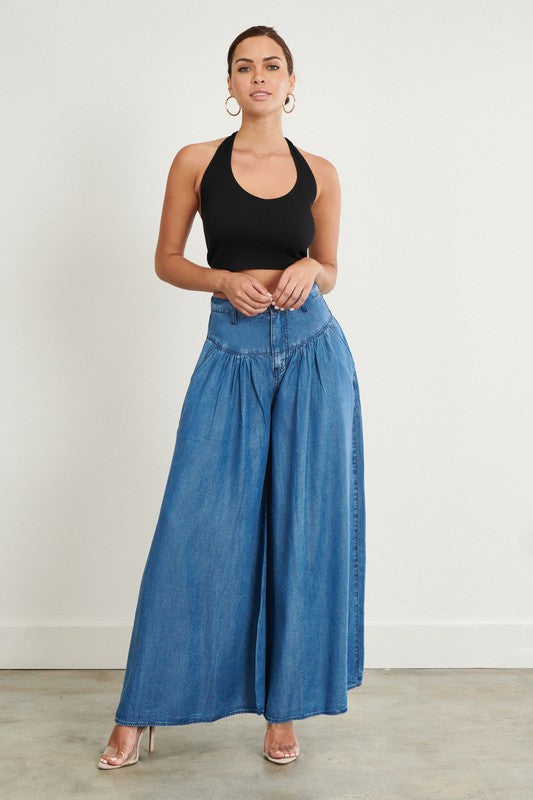 CHAMBRAY PANTS