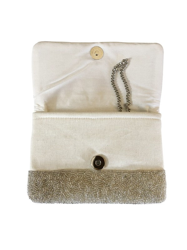 Blue Evil Eye Beaded Clutch Bag LMC 134