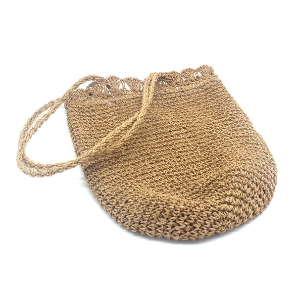 STRAW SHOULDER BAG