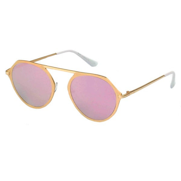 Classic Round Mirrored Fashion Sunglasses