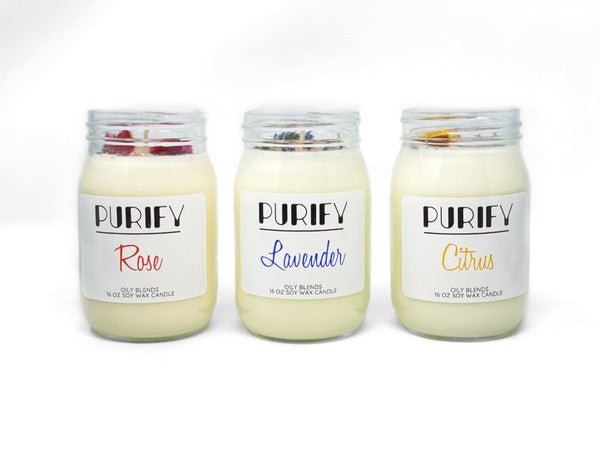 Jumbo Purify Candles   Sampler Set of 9