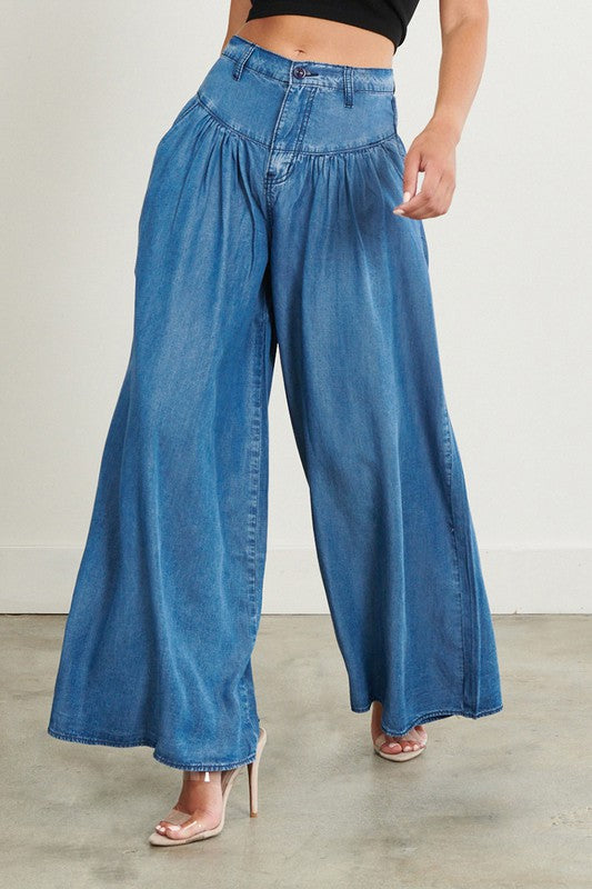 CHAMBRAY PANTS