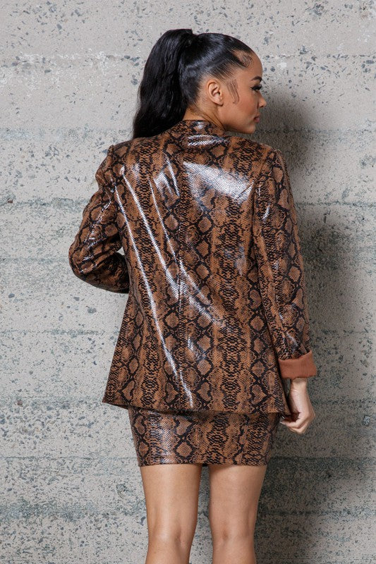 SNAKE PRINT JACKET