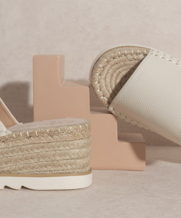 OASIS SOCIETY Ivy   Espadrille Platform Slide