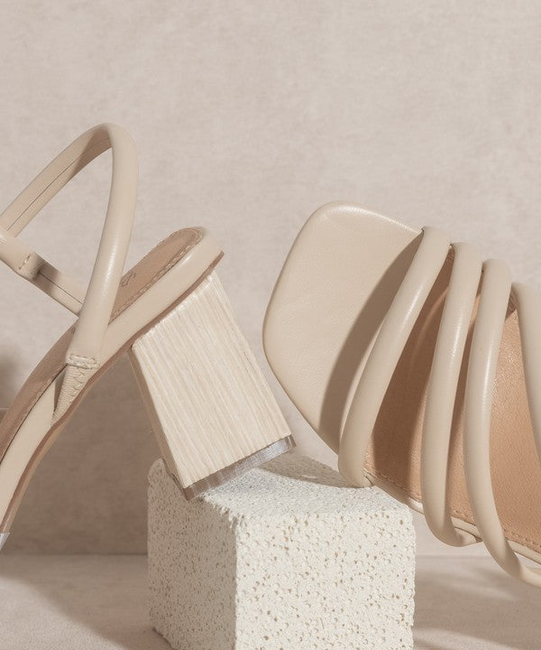 OASIS SOCIETY Ashley   Wooden Heel Sandal