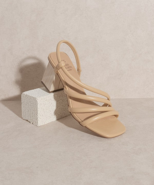 OASIS SOCIETY Ashley   Wooden Heel Sandal