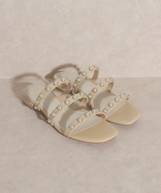 OASIS SOCIETY Valerie   Pearl Flat Sandals