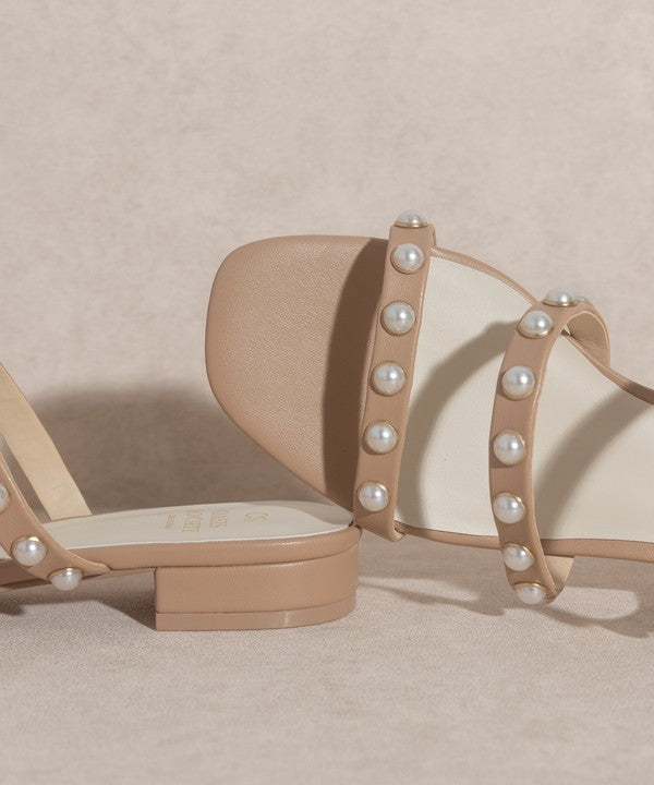 OASIS SOCIETY Valerie   Pearl Flat Sandals