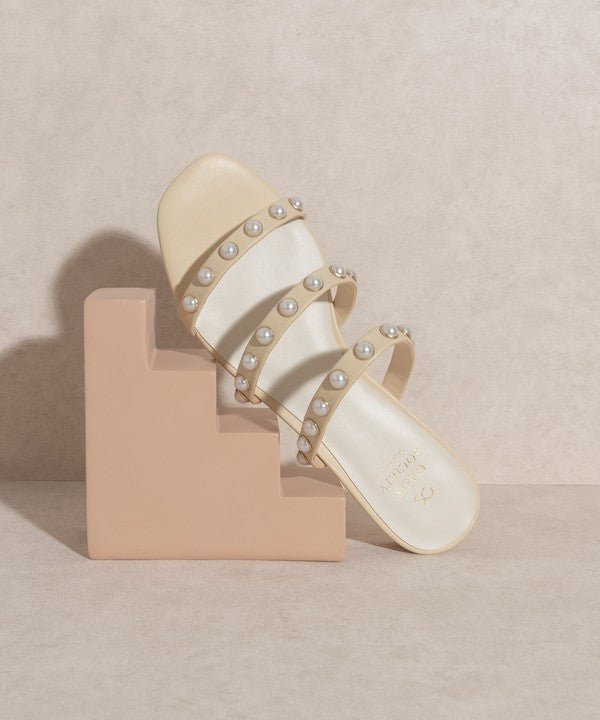 OASIS SOCIETY Valerie   Pearl Flat Sandals