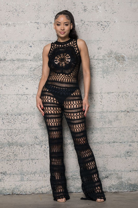 KNIT CROCHETJUMPSUIT