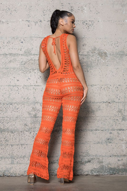 KNIT CROCHETJUMPSUIT