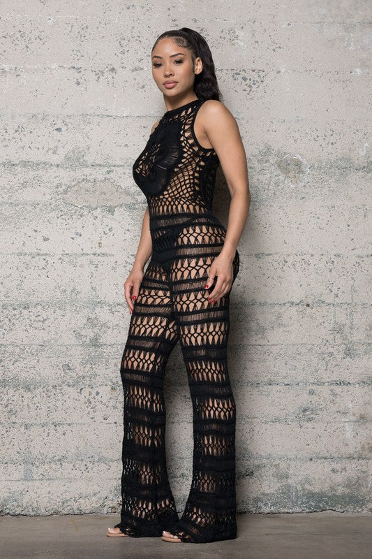 KNIT CROCHETJUMPSUIT