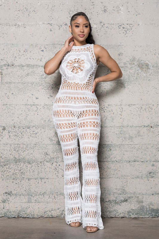 KNIT CROCHETJUMPSUIT