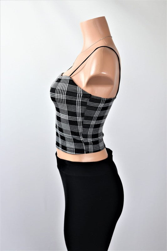 Plaid crop top