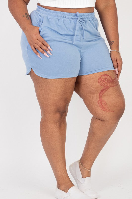 Plus Size French Terry Shorts