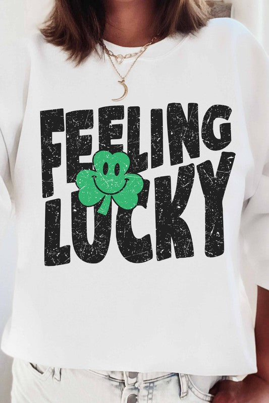 FEELING LUCKY SWEATSHIRT PLUS SIZE