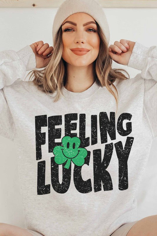FEELING LUCKY SWEATSHIRT PLUS SIZE