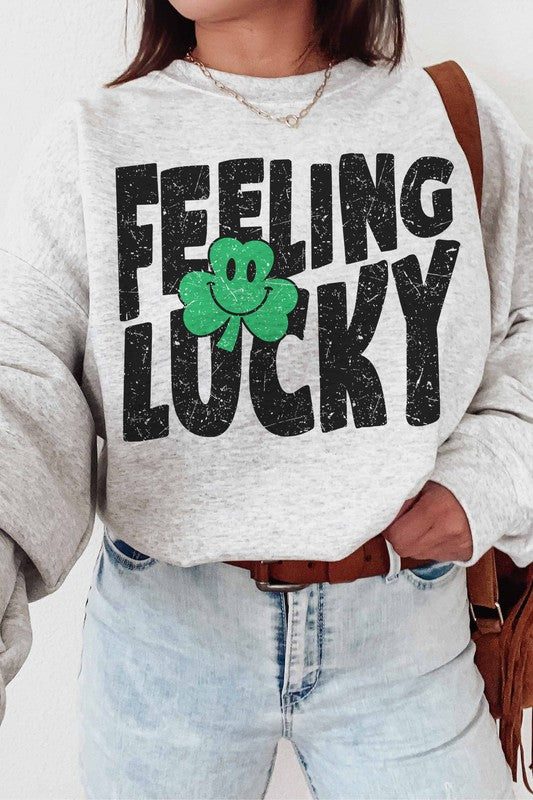 FEELING LUCKY SWEATSHIRT PLUS SIZE