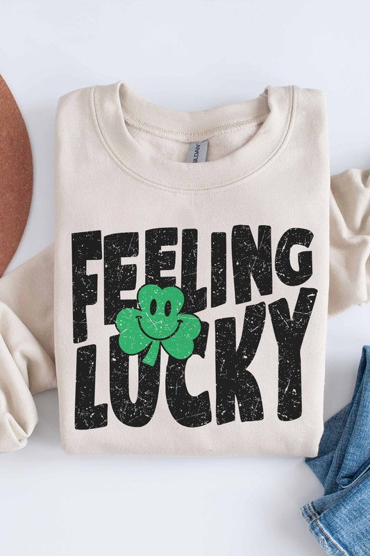 FEELING LUCKY SWEATSHIRT PLUS SIZE
