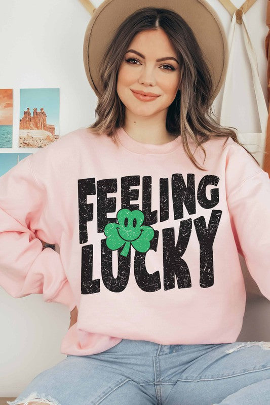 FEELING LUCKY SWEATSHIRT PLUS SIZE