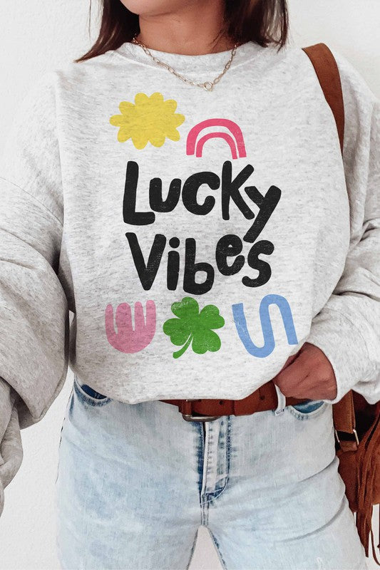 LUCKY VIBES SWEATSHIRT PLUS SIZE