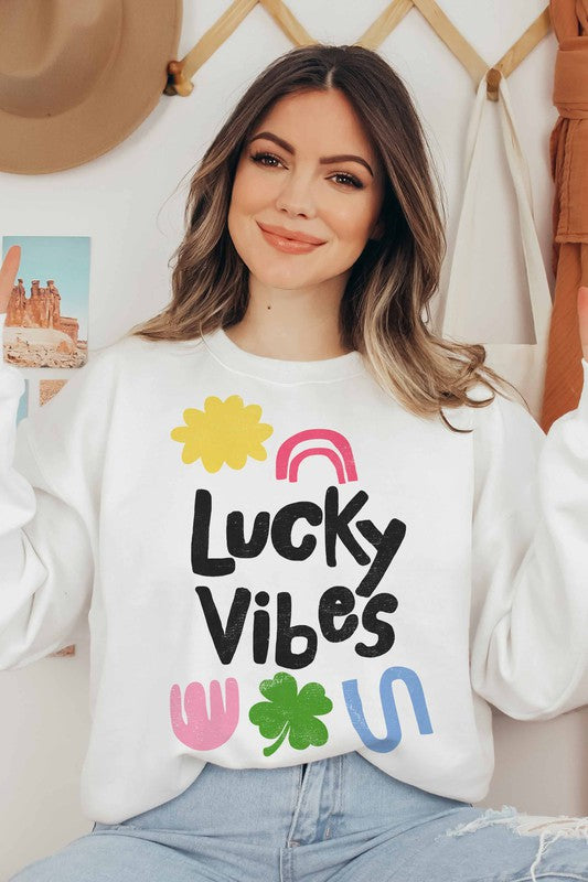 LUCKY VIBES SWEATSHIRT PLUS SIZE