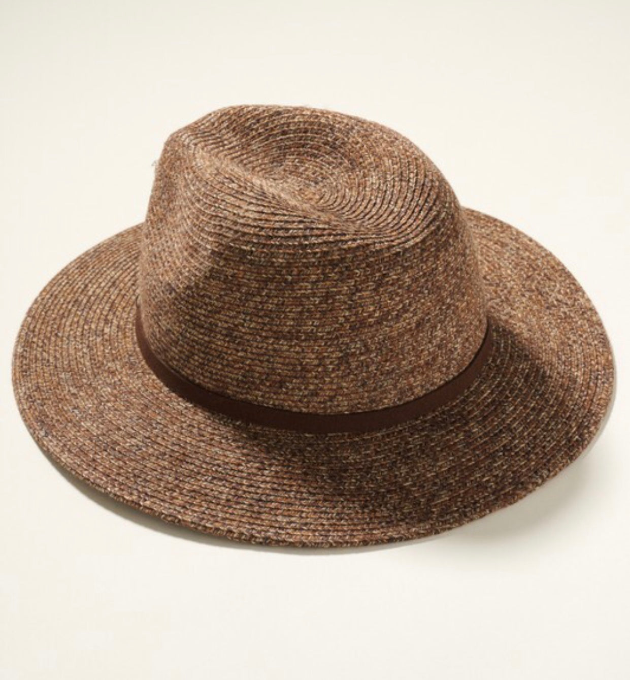 Looped Suede Band Panama Hat