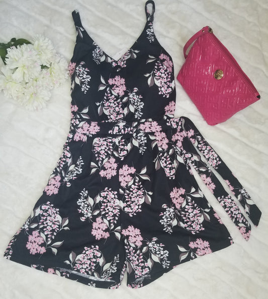 Short Flowers Romper