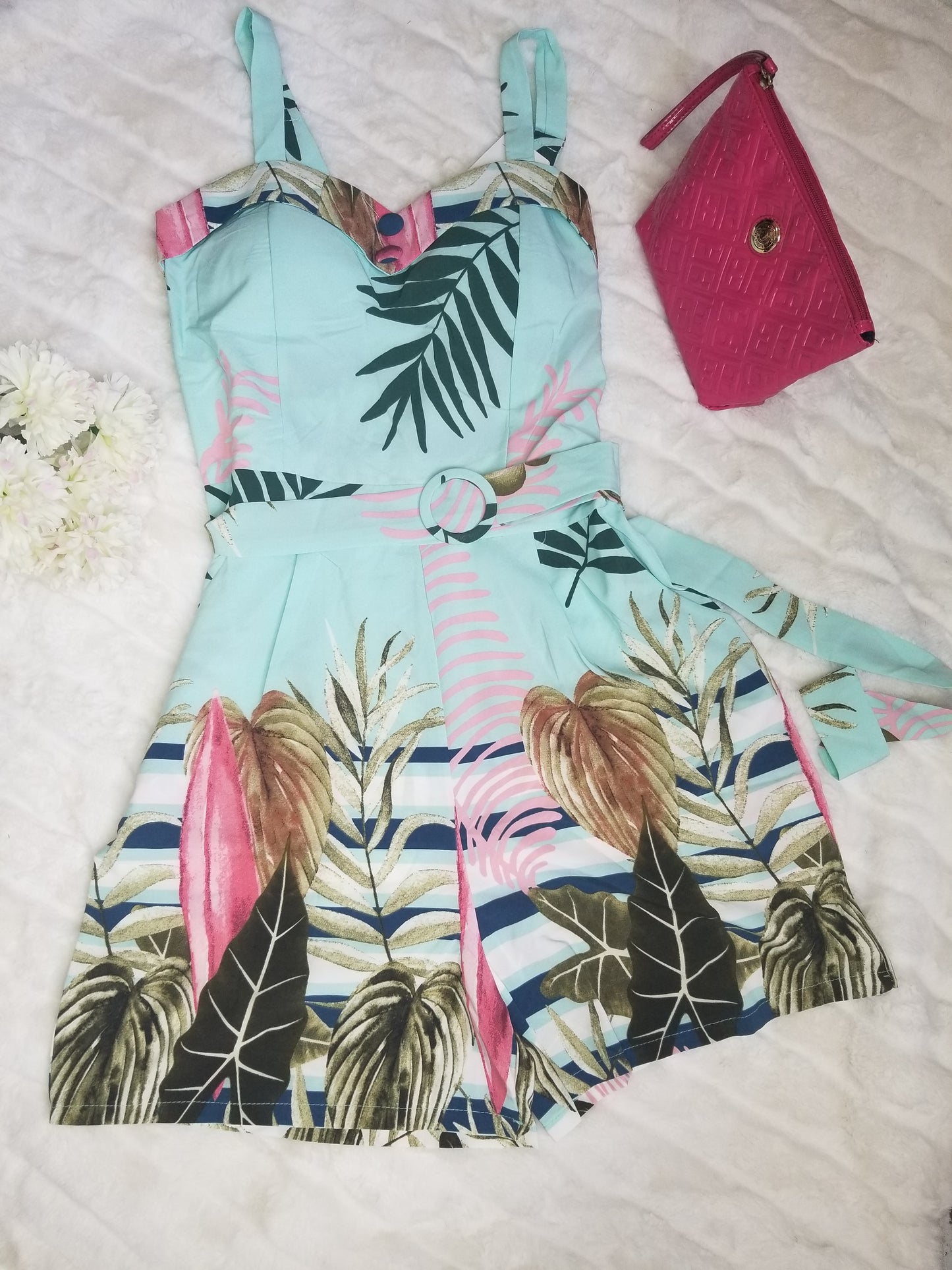 Flowers Elegant short jumpsuit fashion