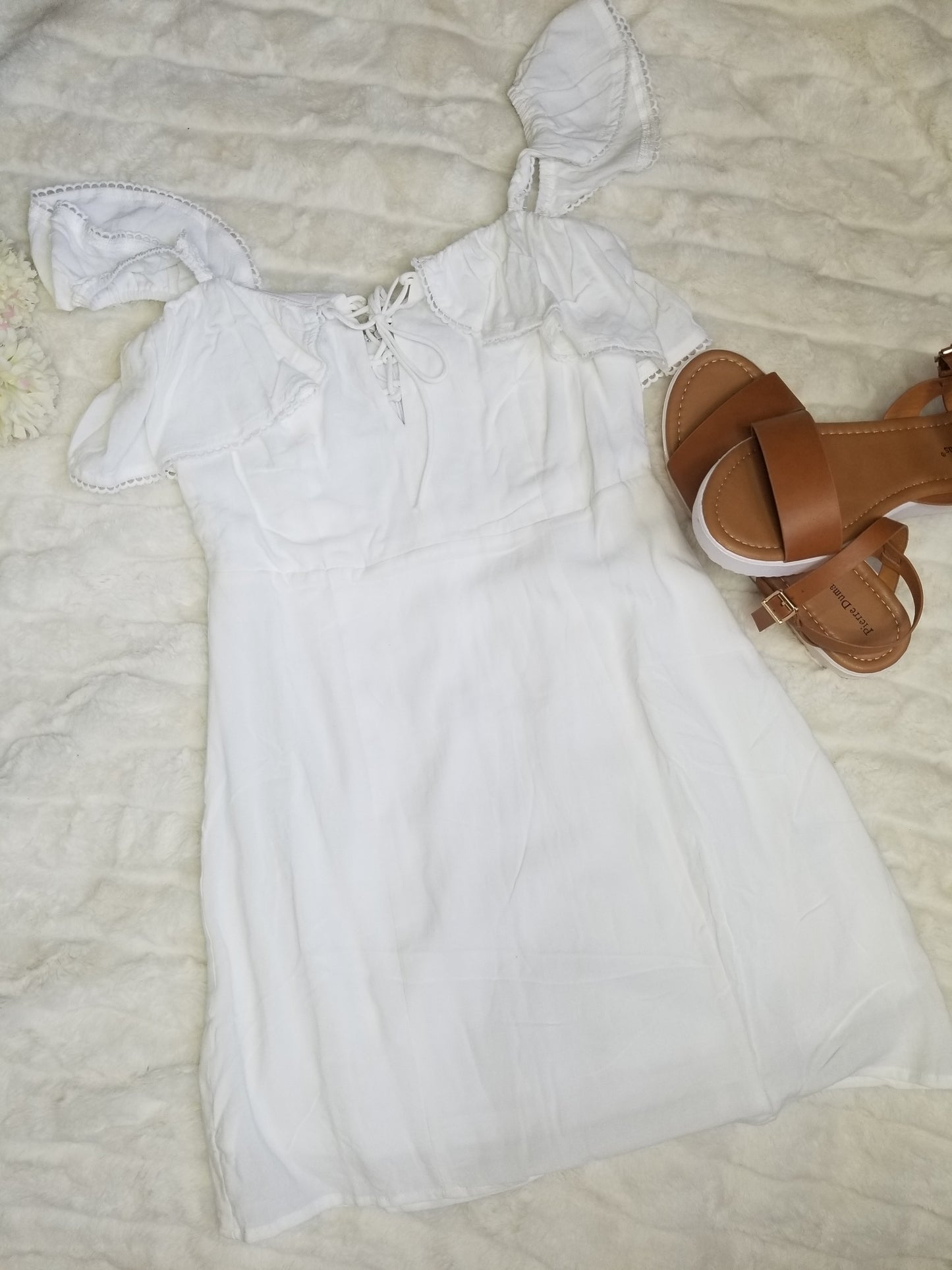 Short white dress