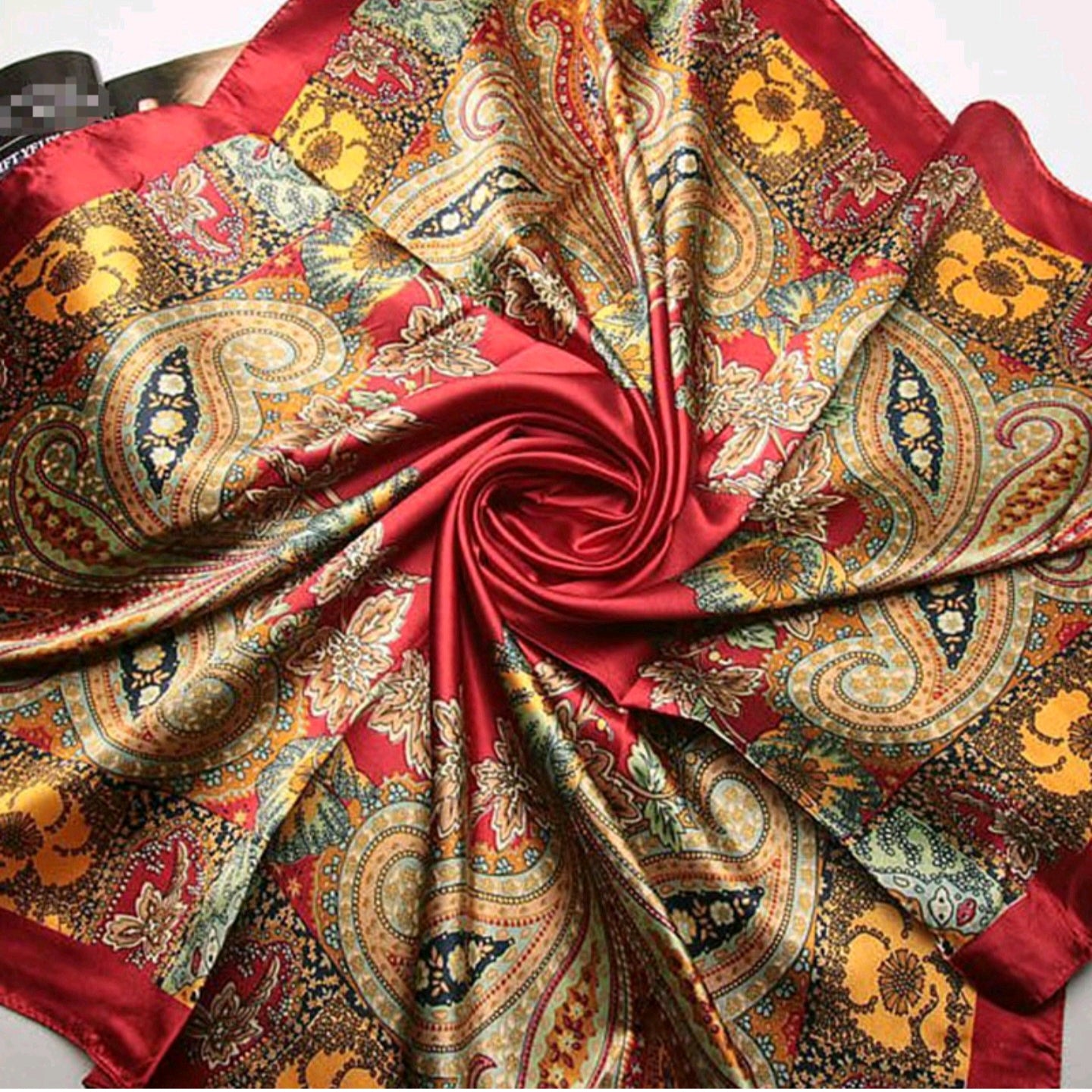 Women Printed Square Scarf fashion