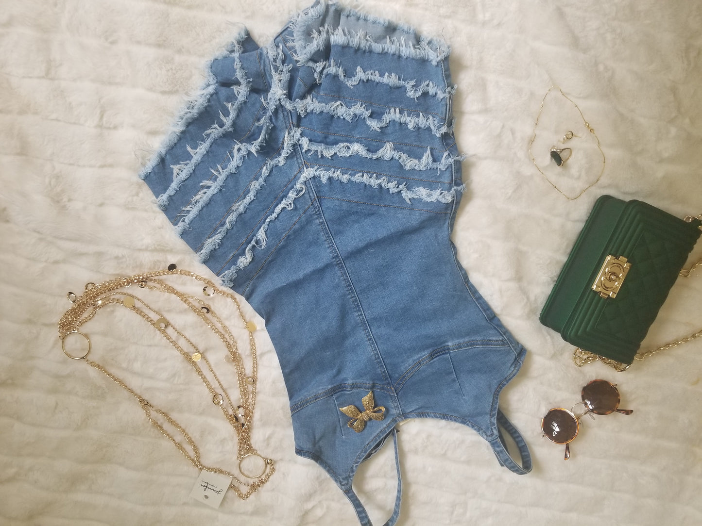 Short Romper Jeans very elegant