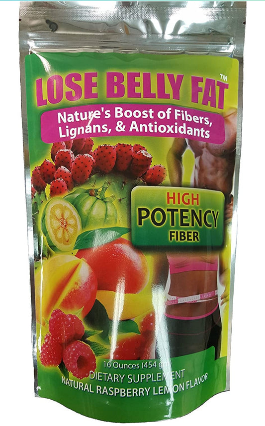 LOSE BELLY FAT FLUSH SHAKES-FIBER WEIGHT LOSS POWDER MIX-16OZ.