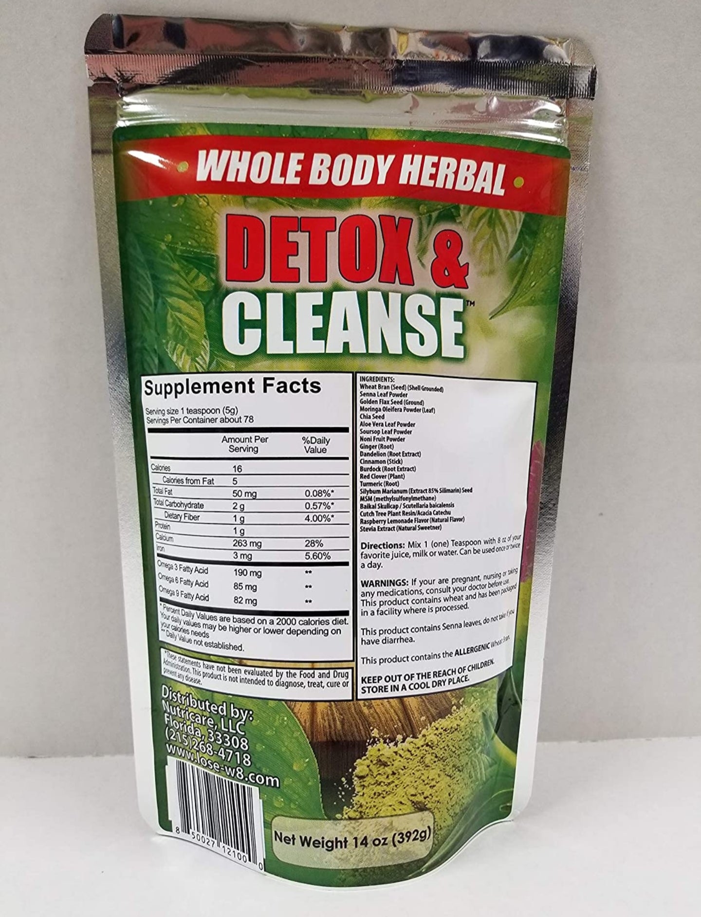 Whole Body herbal Detox & Cleanse 14 oz powder