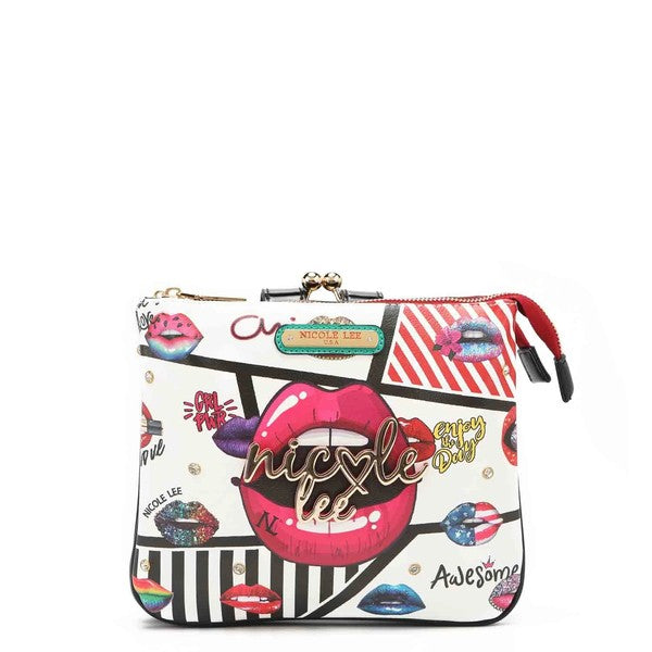 NICOLE LEE SUGAR LIPS KISS LOCK CROSSBODY