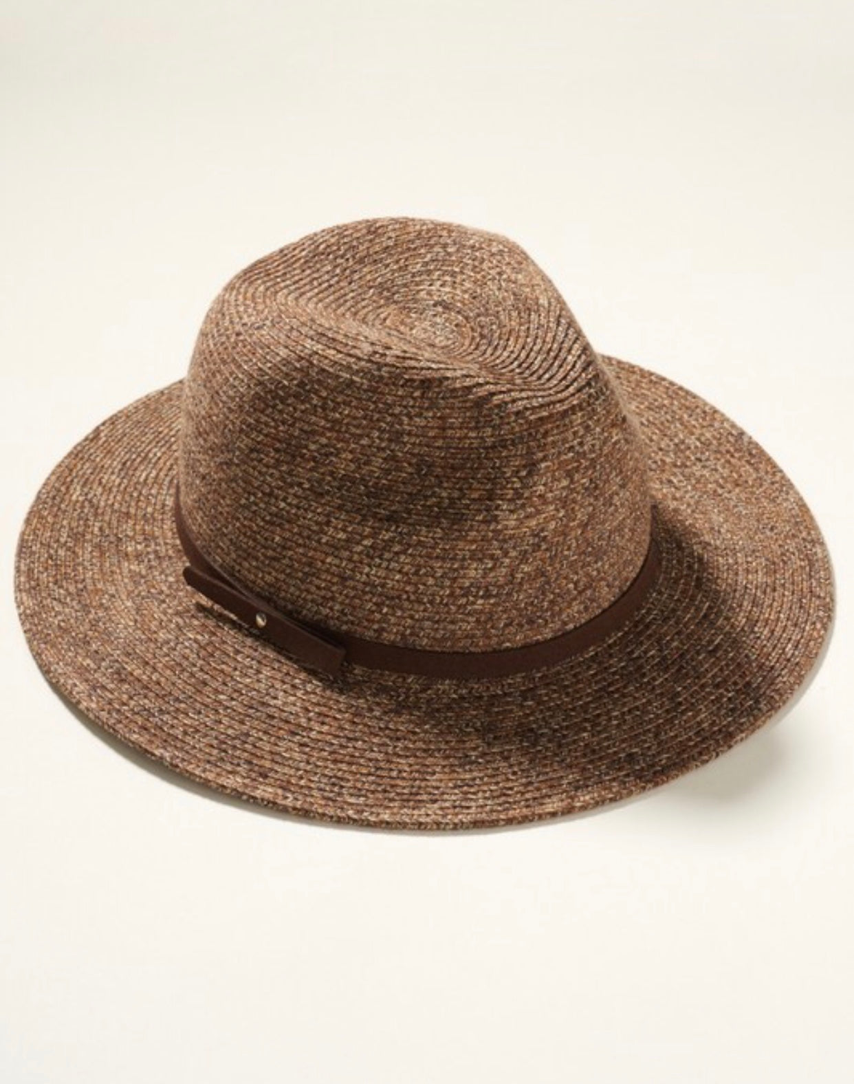 Looped Suede Band Panama Hat