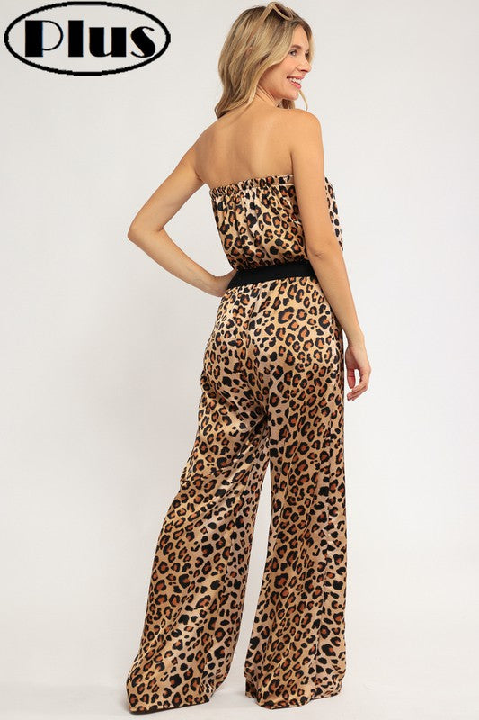 PRINTED PLUS JUMPSUIT