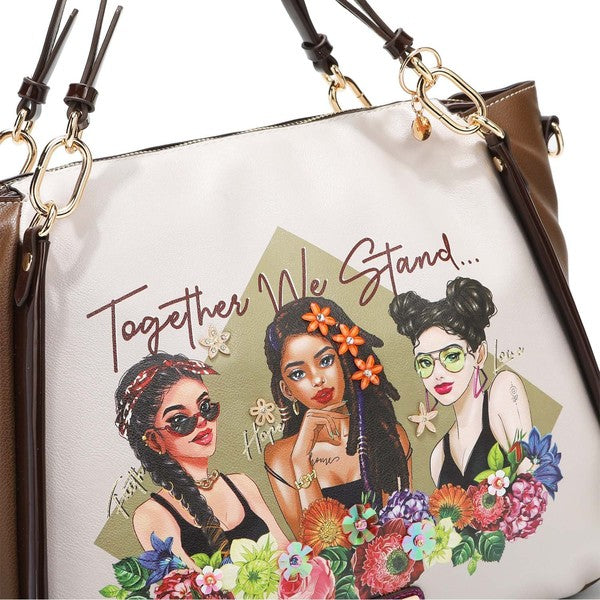 NICOLE LEE TOGETHER WE STAND TOTE BAG